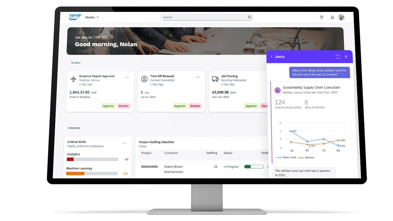 SAP prezemtuje Joule, nowego asystenta na bazie generatywnej sztucznej inteligencji
