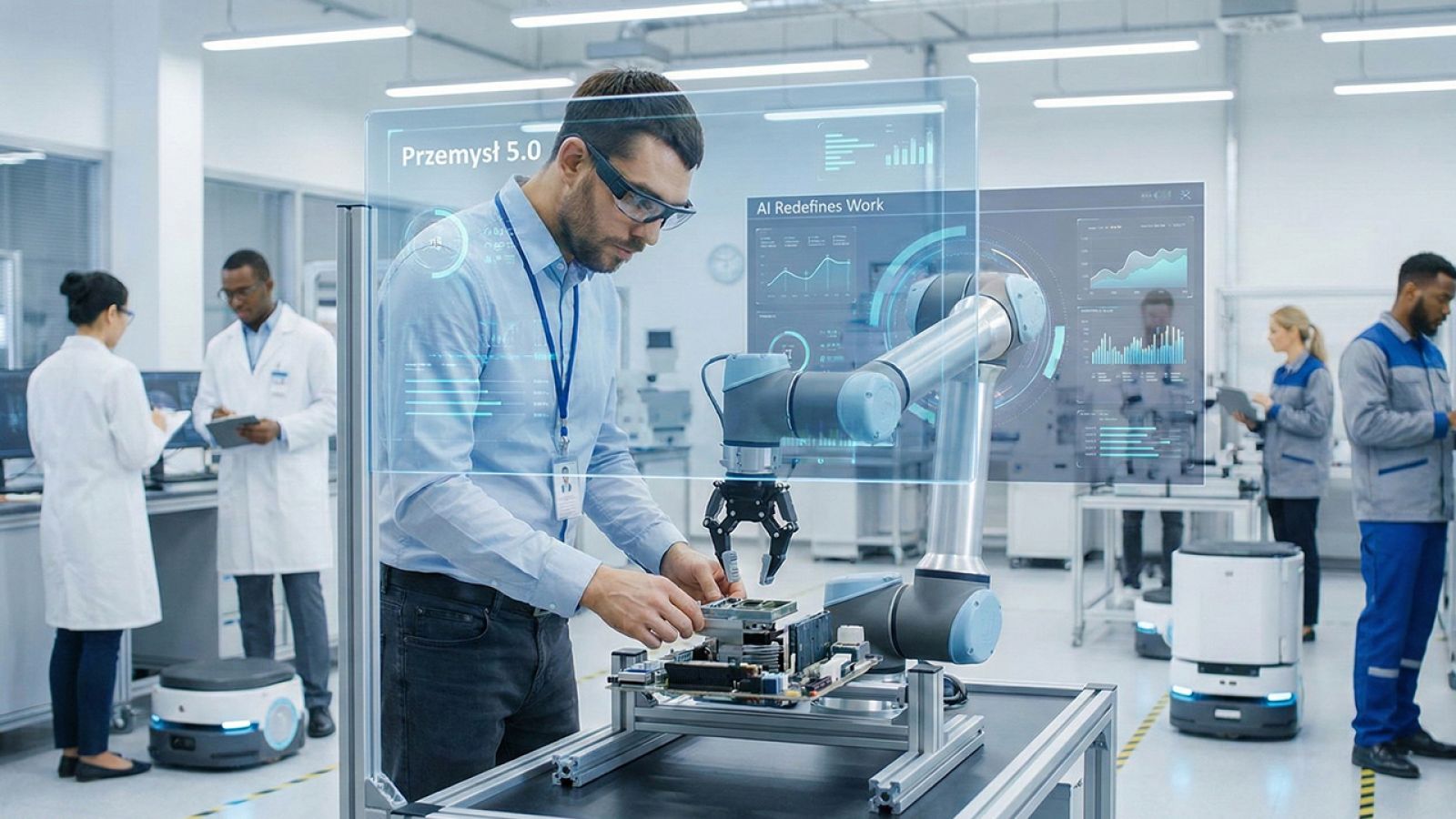 Przemysł 5.0 - Jak AI redefiniuje rolę człowieka w pracy?