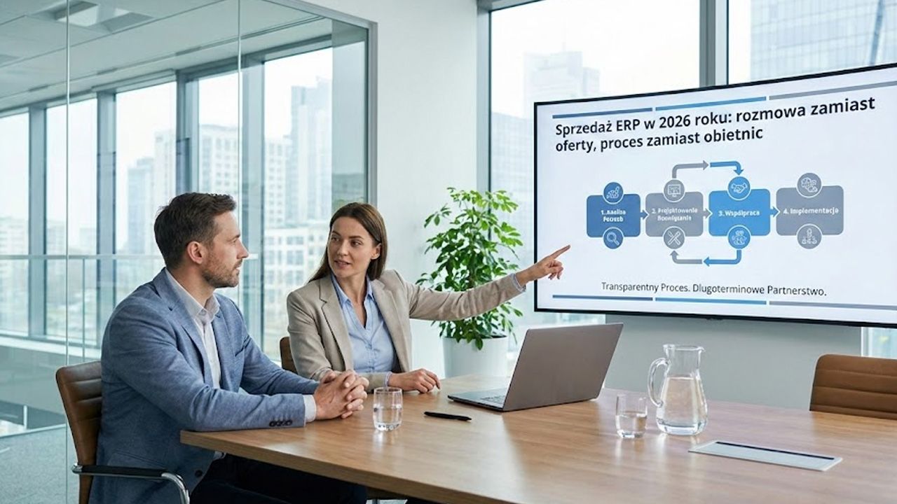 Sprzedaż ERP w 2026 roku: rozmowa zamiast oferty, proces zamiast obietnic